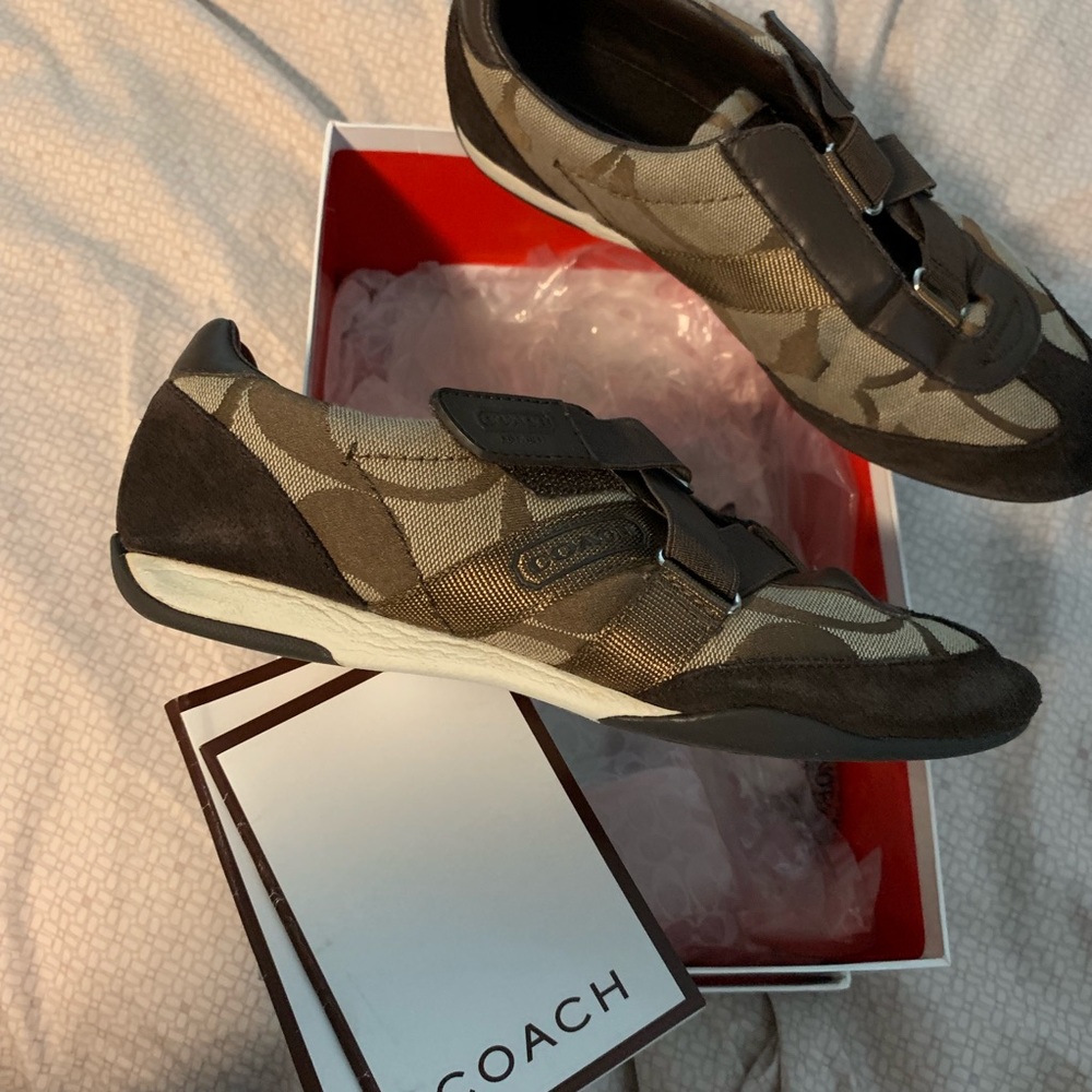 Coach brown sneakers